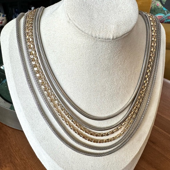 Charming Charlie Multi Strand Chain Necklace - Picture 5 of 9